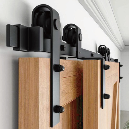 System drzwi przesuwnych dwuskrzydłowych BARNDOOR szyna 3m