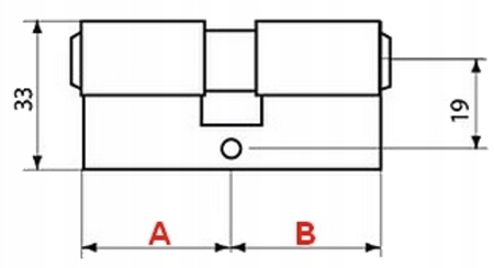 Wkładka bębenkowa 35/40 mosiężna